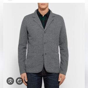 NN07 Wallace Slim Fit Boiled Wool Blazer Small